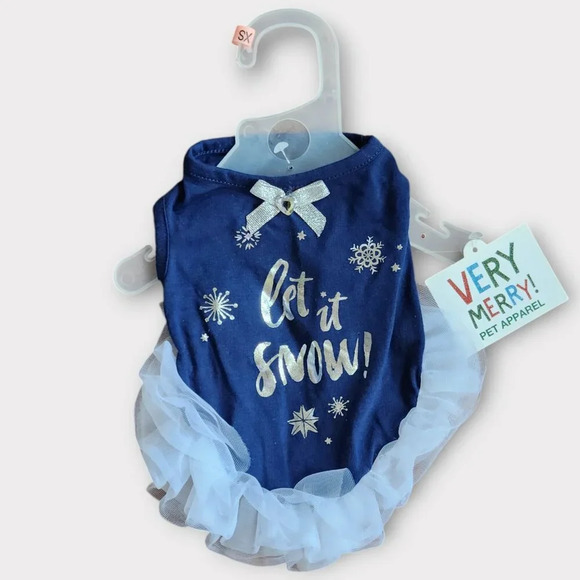 Very Merry Pet Costume Size XS Tutu Dress Toy Dog - Picture 1 of 5